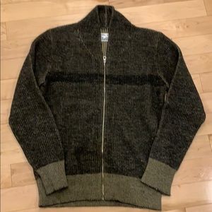 Kaws x OF NEXUSVII Shawl Wool Zip Up Sweater
